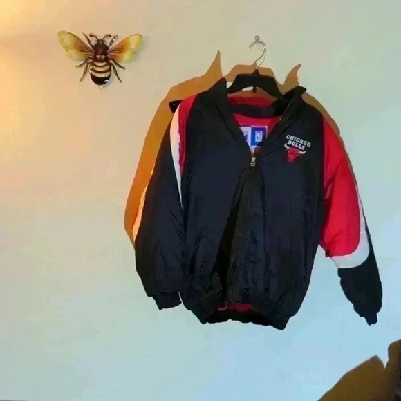 Vintage Logo 7 Chicago Bulls Youth large winter jacket - Picture 1 of 10